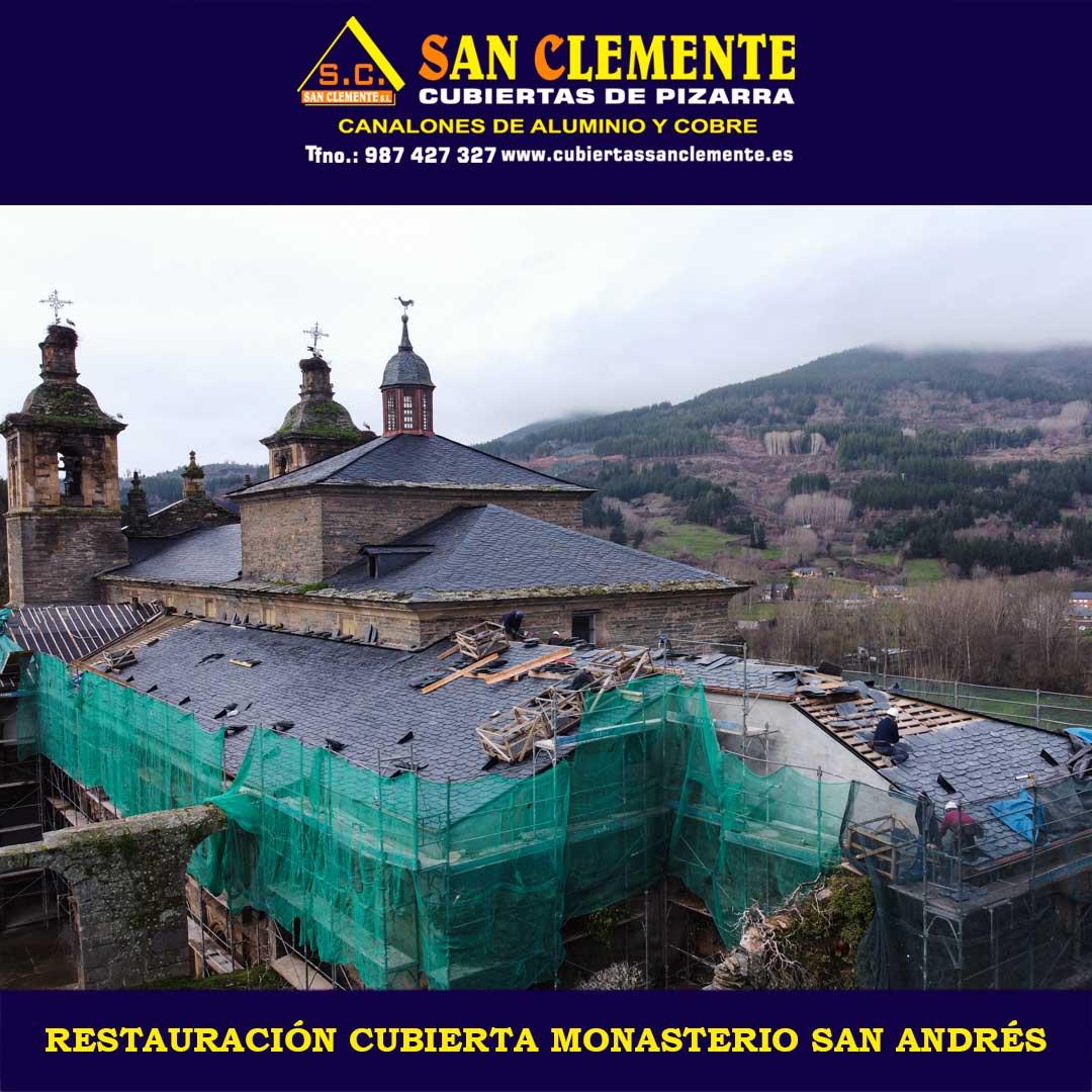 Restauración cubierta monasterio